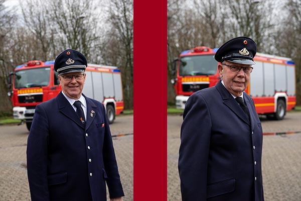 Aktuelle Sprecher der Ehrenabteilung (von links): Bernhard Kalwey und stv. Ludger Mensmann